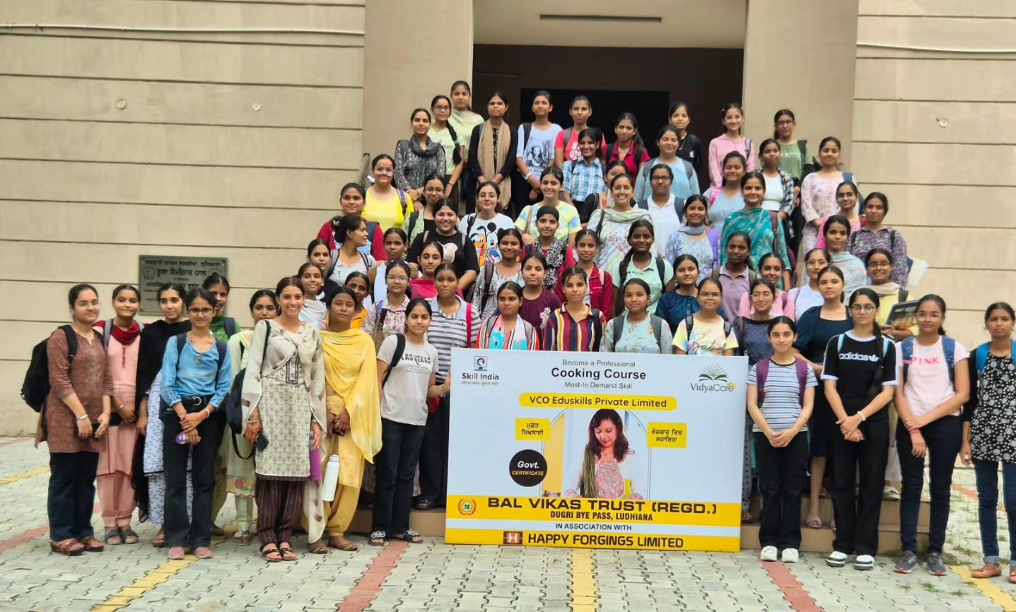 Bal Vikas Trust has successfully completed the first batch of three courses at Government College for Girls (GCG) under the National Skill Development (24-08-2024)